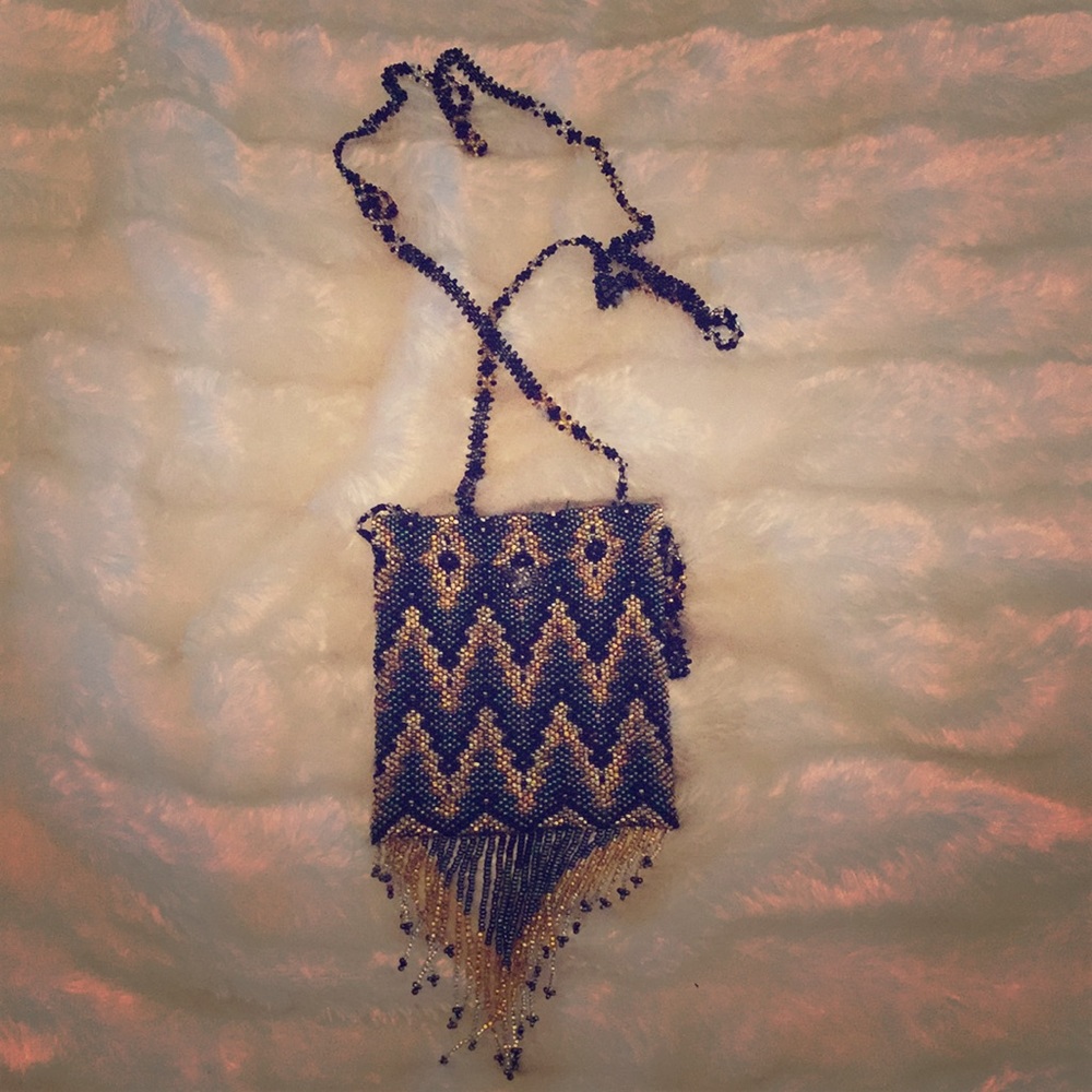Hand beaded purse